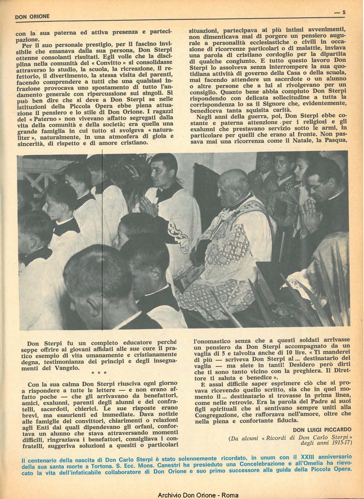 Don Orione, 69, 19, 01-12-1974, pagina 5