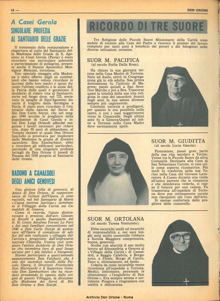 Don Orione, 69, 19, 01-12-1974, pagina 14