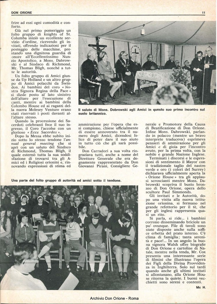 Don Orione, 70, 01, 01-01-1975, pagina 11