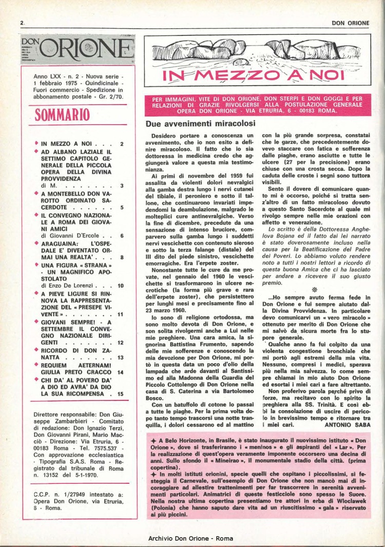 Don Orione, 70, 02, 01-02-1975, pagina 2