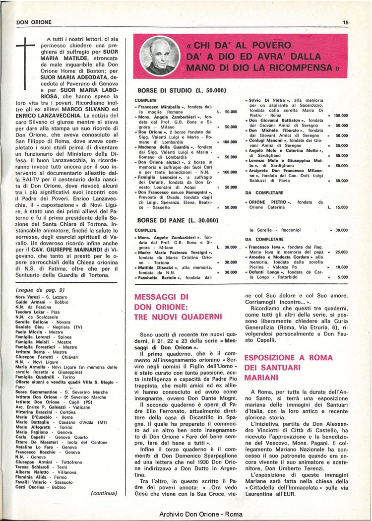 Don Orione, 70, 02, 01-02-1975, pagina 15