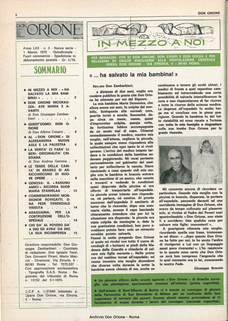 Don Orione, 70, 03, 01-03-1975, pagina 2