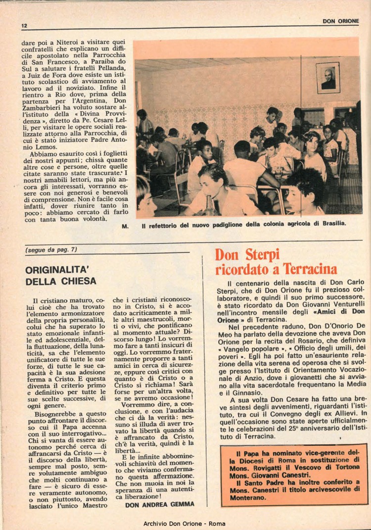 Don Orione, 70, 03, 01-03-1975, pagina 12