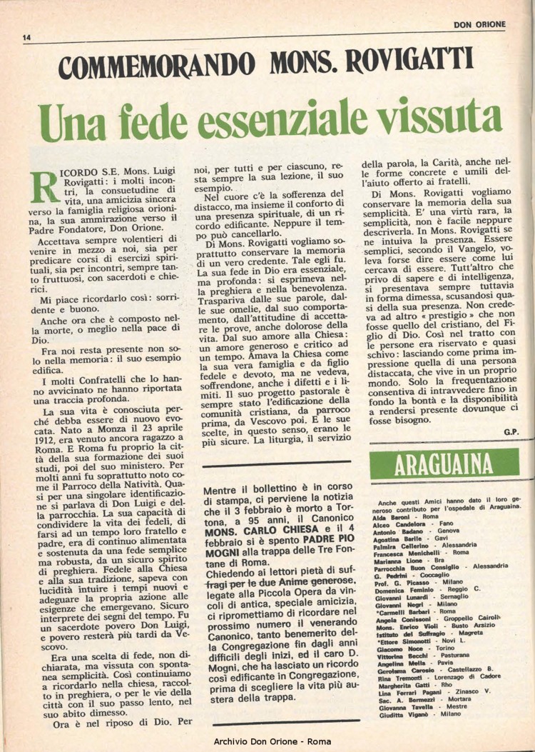 Don Orione, 70, 03, 01-03-1975, pagina 14