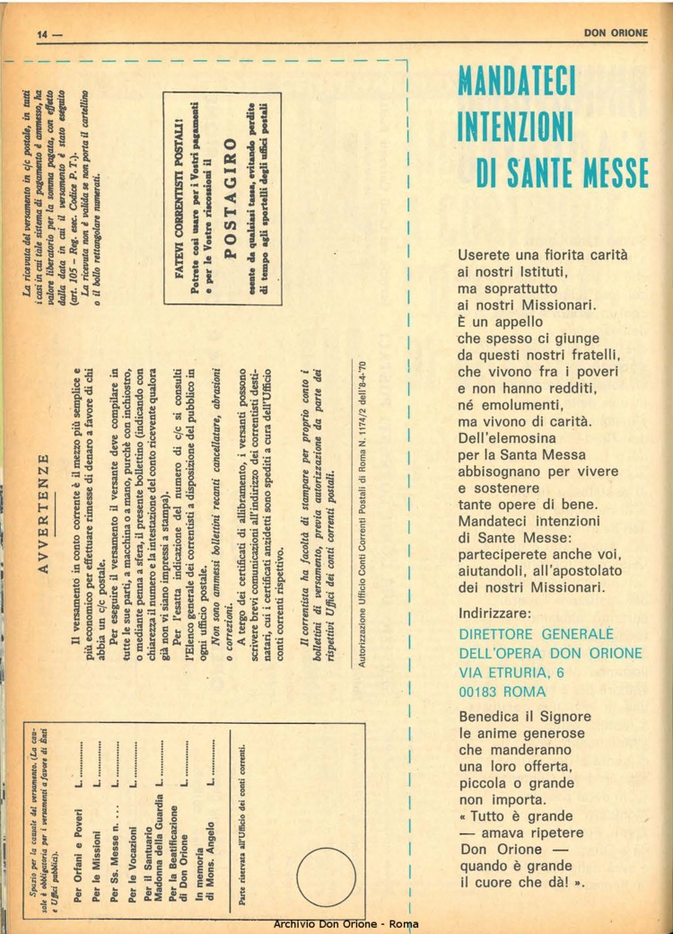 Don Orione, 70, 05, 01-04-1975, pagina 14