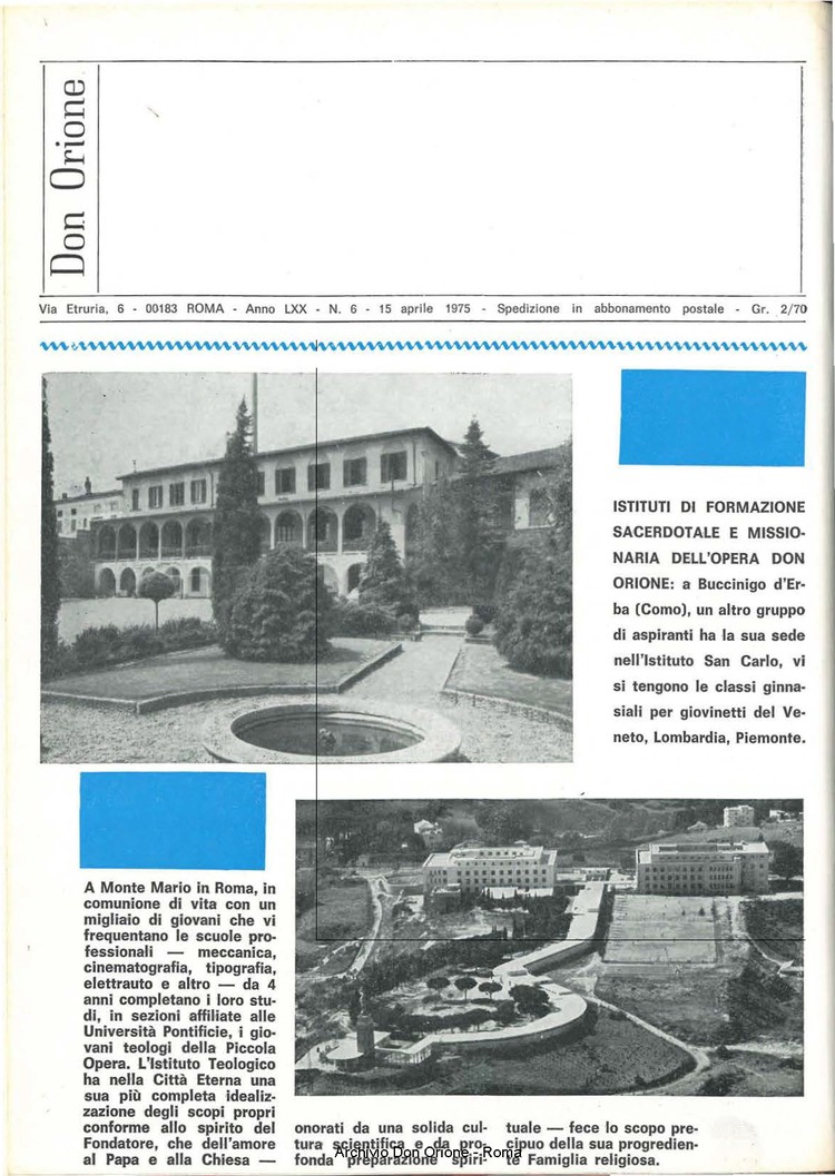 Don Orione, 70, 06, 15-04-1975, pagina 16
