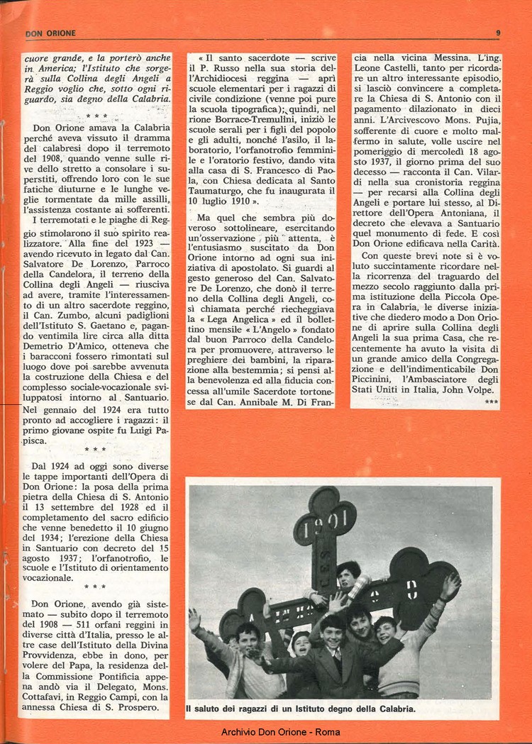 Don Orione, 70, 08, 01-06-1975, pagina 9