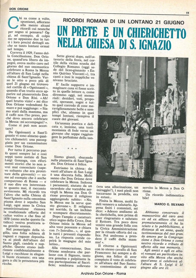Don Orione, 70, 08, 01-06-1975, pagina 11