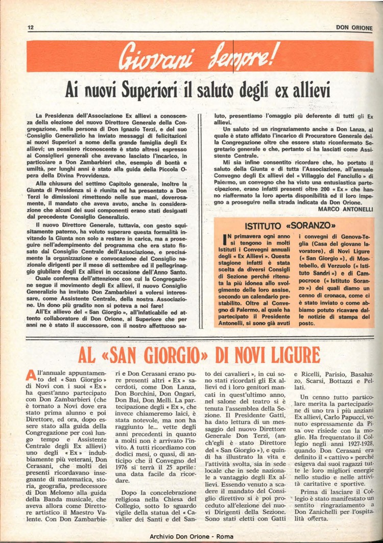 Don Orione, 70, 08, 01-06-1975, pagina 12