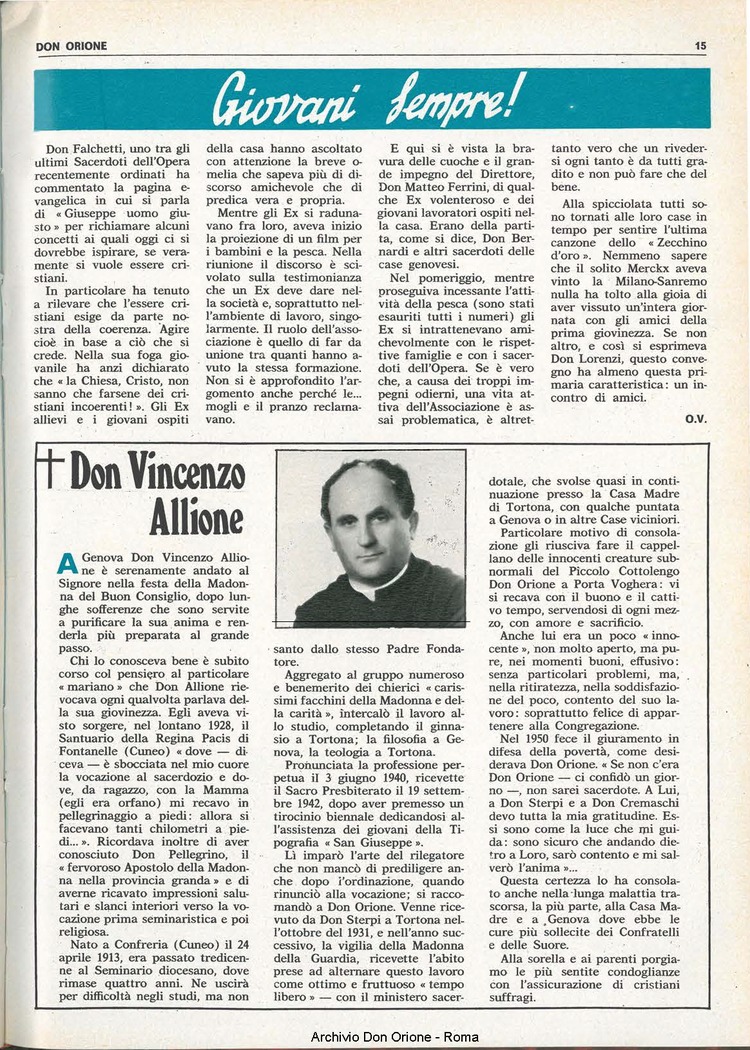 Don Orione, 70, 08, 01-06-1975, pagina 15