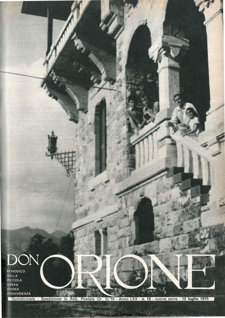 Don Orione, 70, 10, 15-07-1975, pagina 1