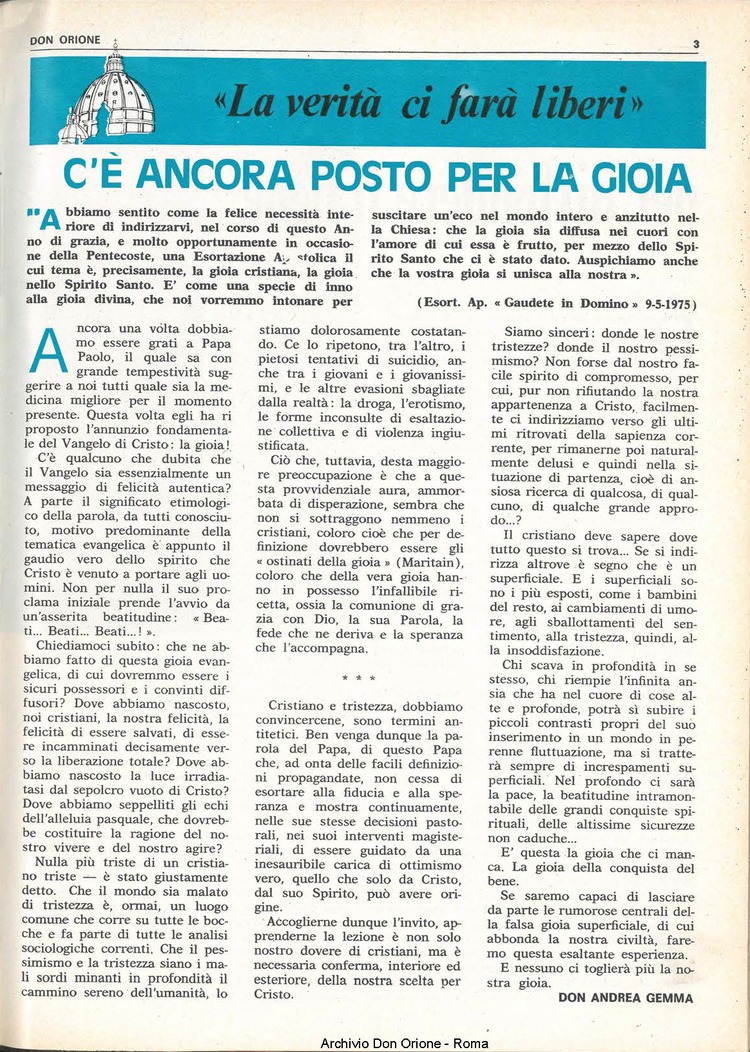 Don Orione, 70, 10, 15-07-1975, pagina 3