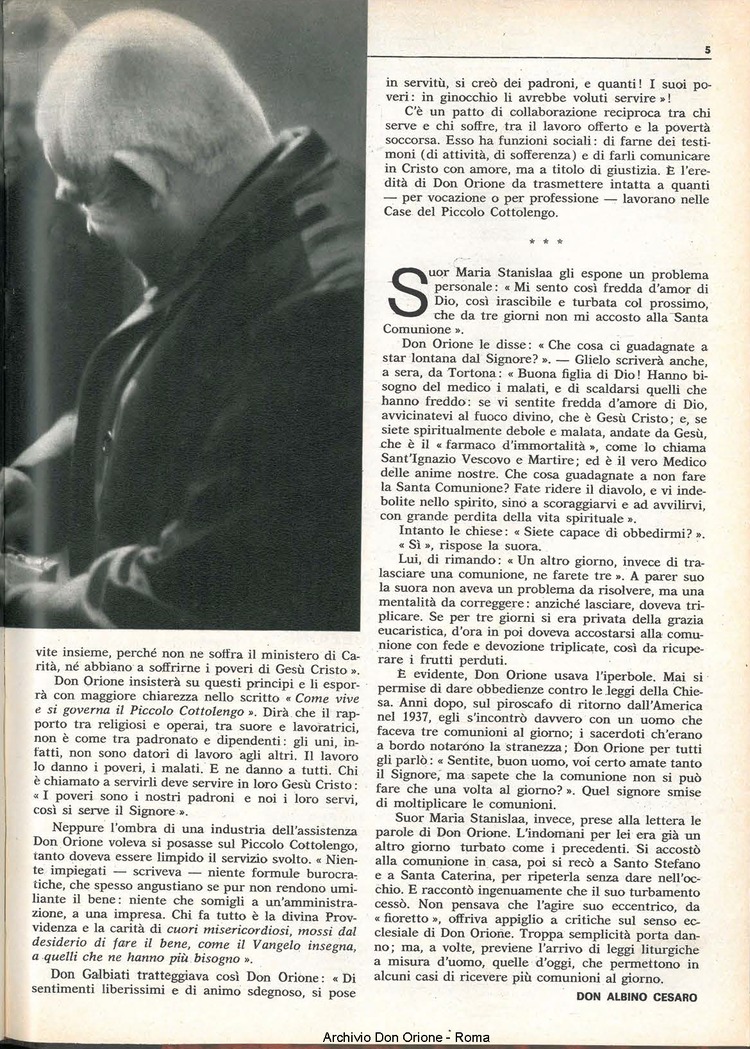 Don Orione, 70, 10, 15-07-1975, pagina 5