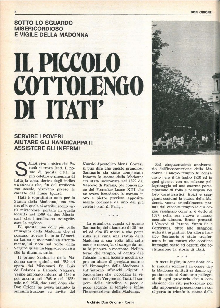 Don Orione, 70, 10, 15-07-1975, pagina 8