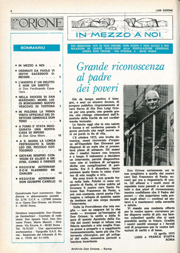 Don Orione, 70, 11, 01-09-1975, pagina 2