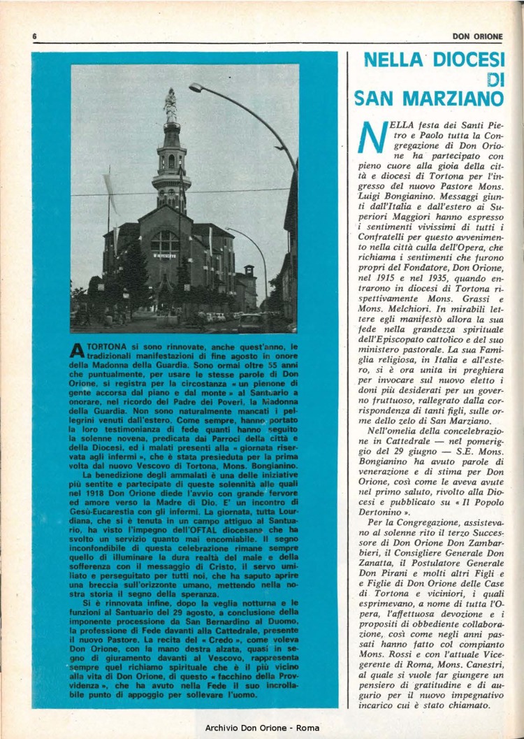 Don Orione, 70, 12, 15-09-1975, pagina 6