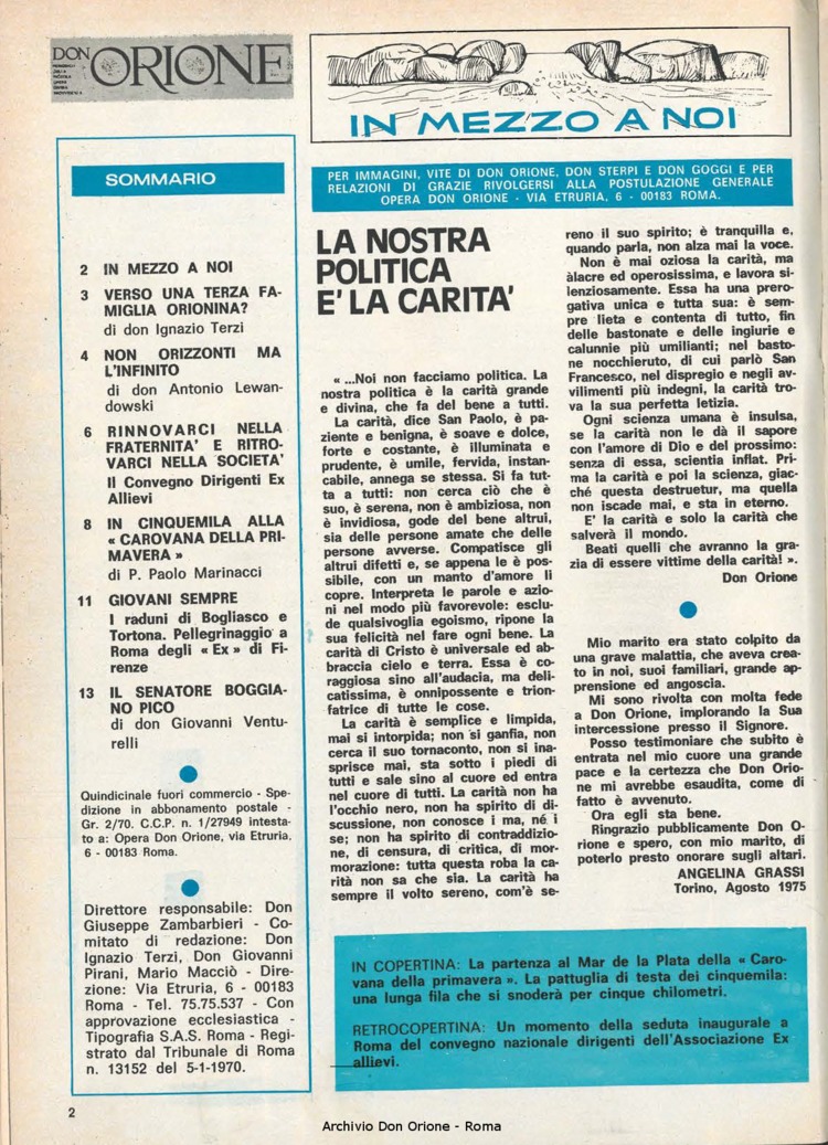 Don Orione, 70, 15, 01-11-1975, pagina 2