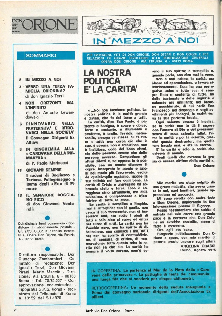 Don Orione, 70, 16, 15-11-1975, pagina 2