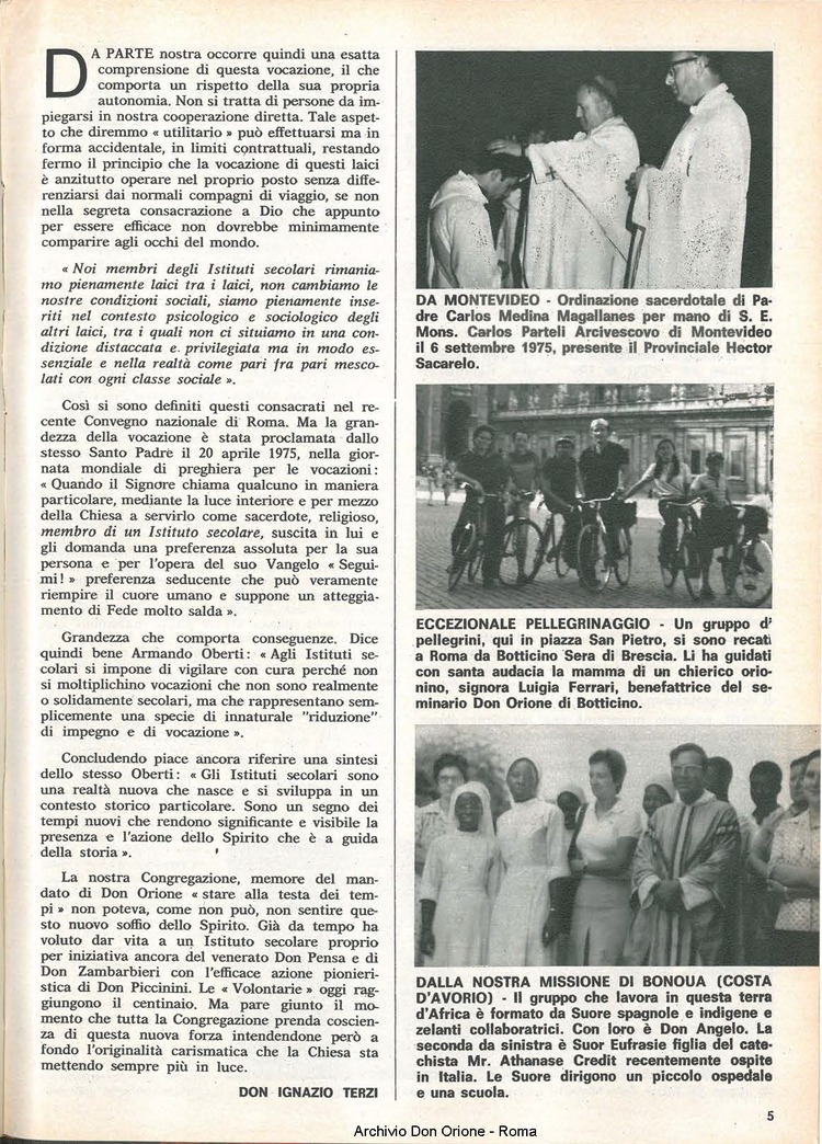 Don Orione, 70, 16, 15-11-1975, pagina 5