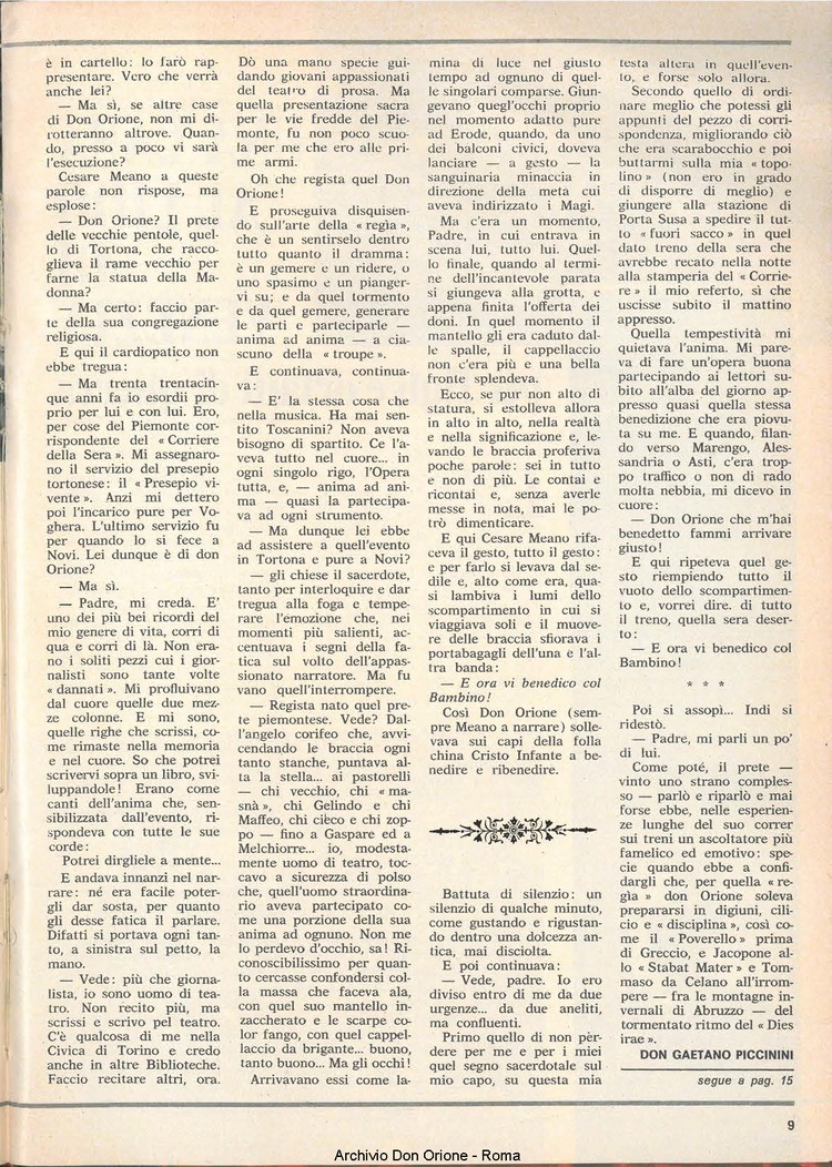Don Orione, 70, 18, 15-12-1975, pagina 9