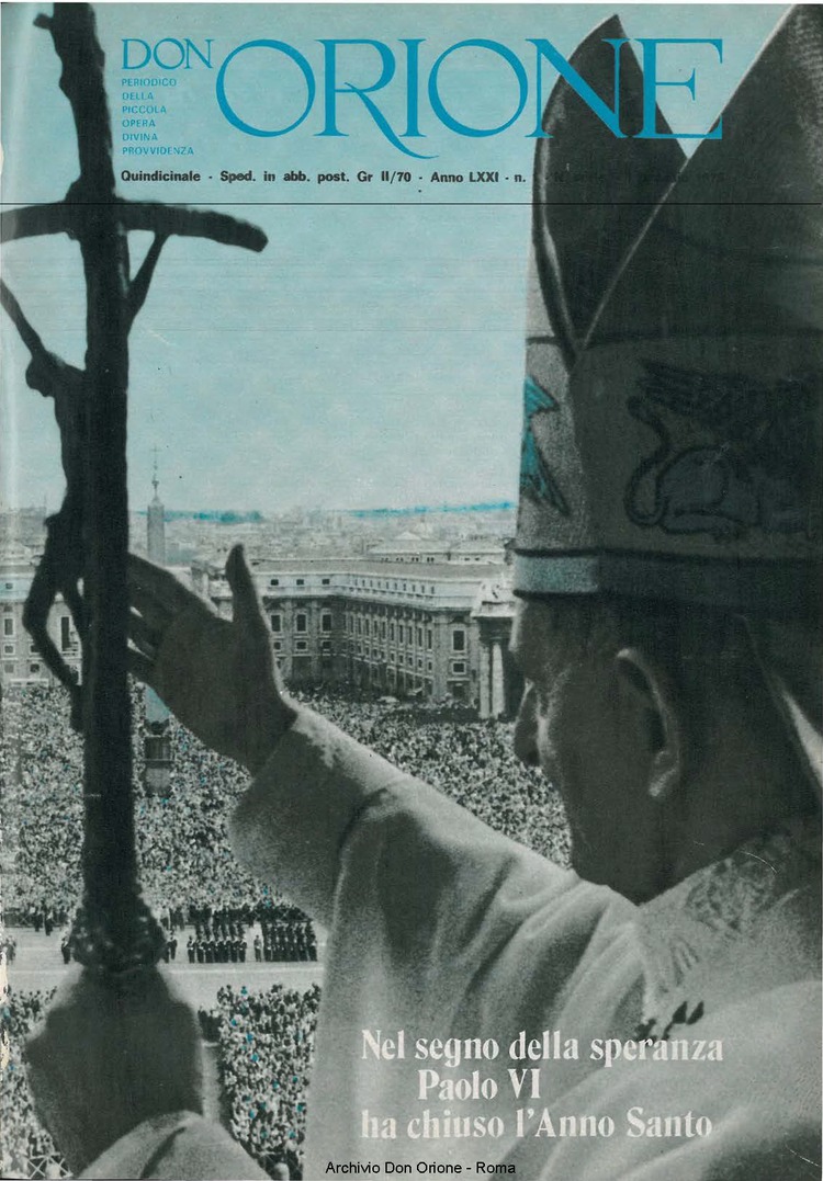 Don Orione, 71, 01, 01-01-1976, pagina 1