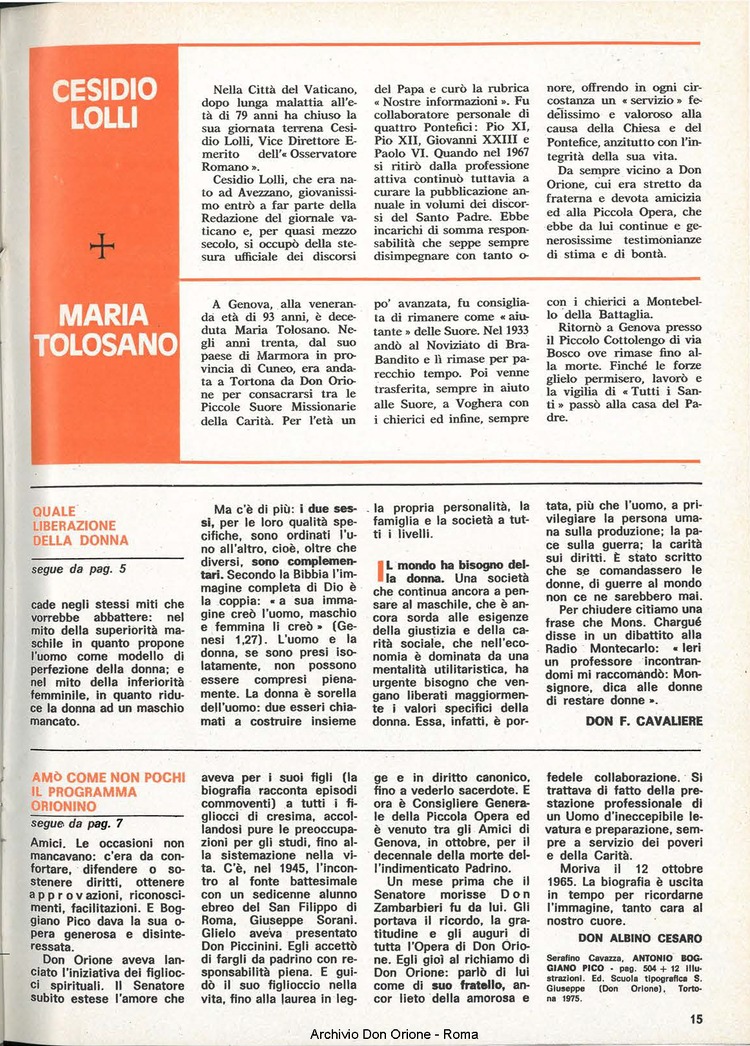 Don Orione, 71, 01, 01-01-1976, pagina 15
