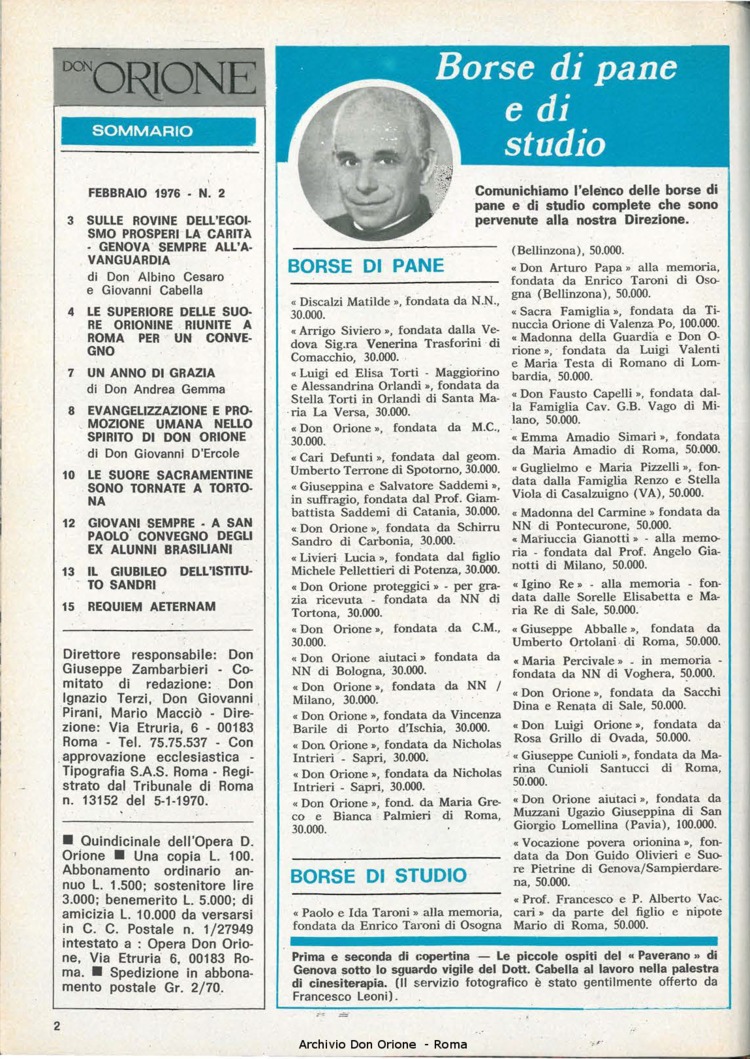 Don Orione, 71, 02, 01-02-1976, pagina 2