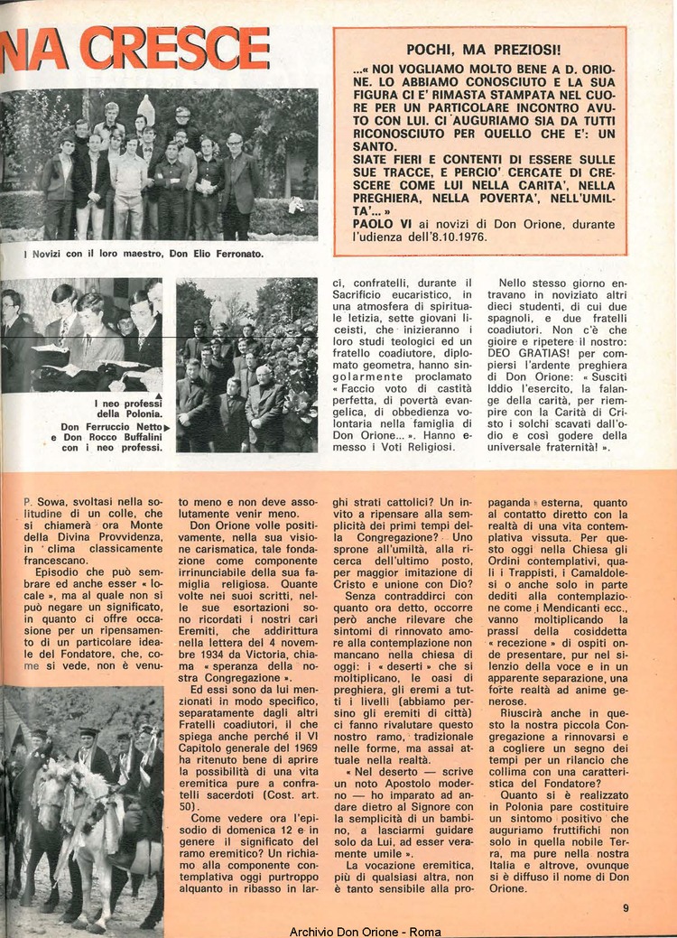 Don Orione, 71, 15, 01-11-1976, pagina 9