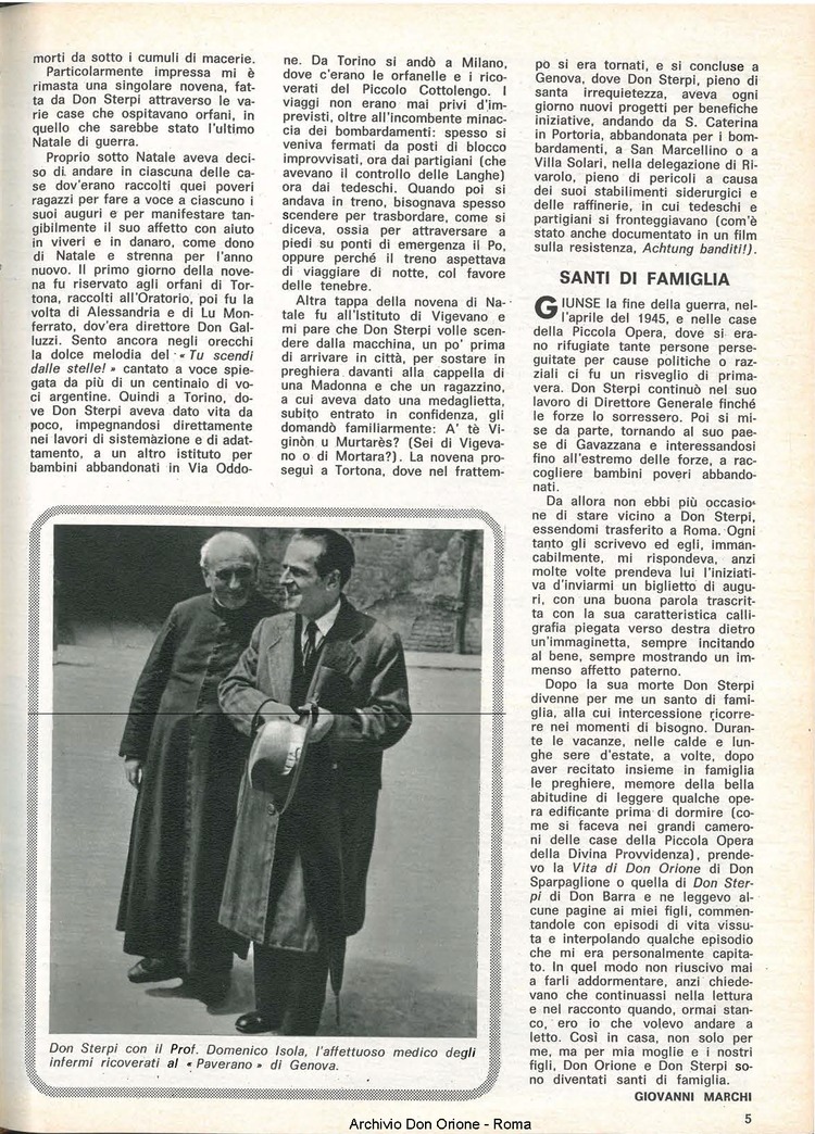 Don Orione, 71, 16, 15-11-1976, pagina 5