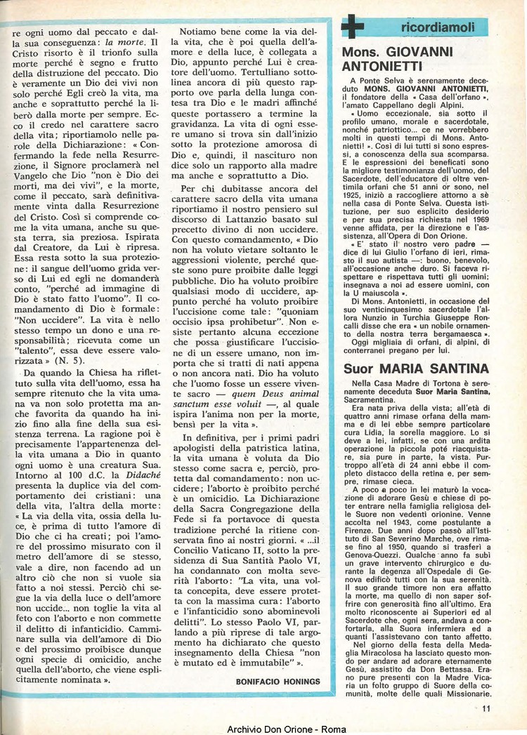 Don Orione, 72, 03, 15-02-1977, pagina 11