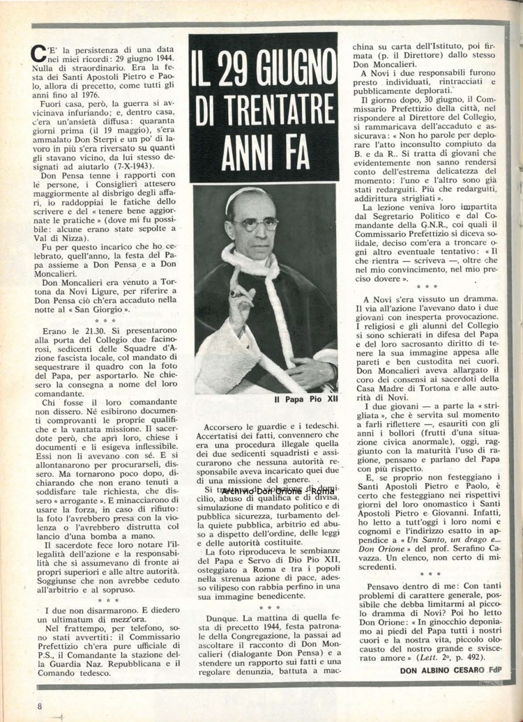 Don Orione, 72, 10, 15-06-1977, pagina 8
