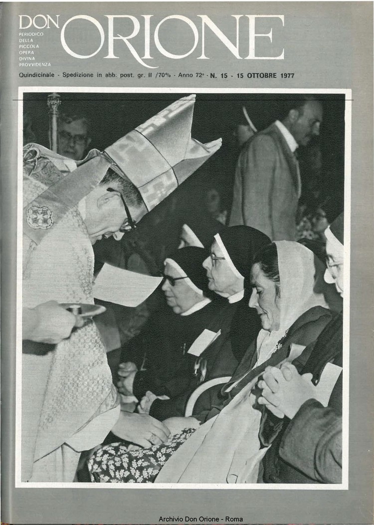 Don Orione, 72, 15, 15-10-1977, pagina 1