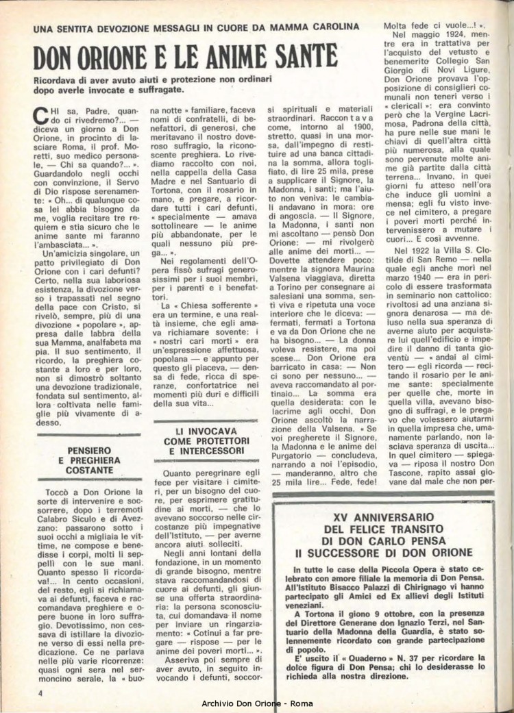 Don Orione, 72, 17, 15-11-1977, pagina 4