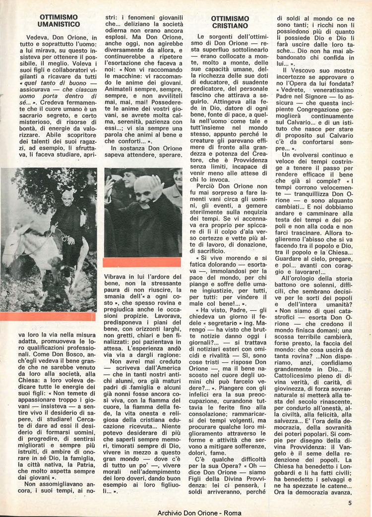 Don Orione, 73, 01, 01-01-1978, pagina 5