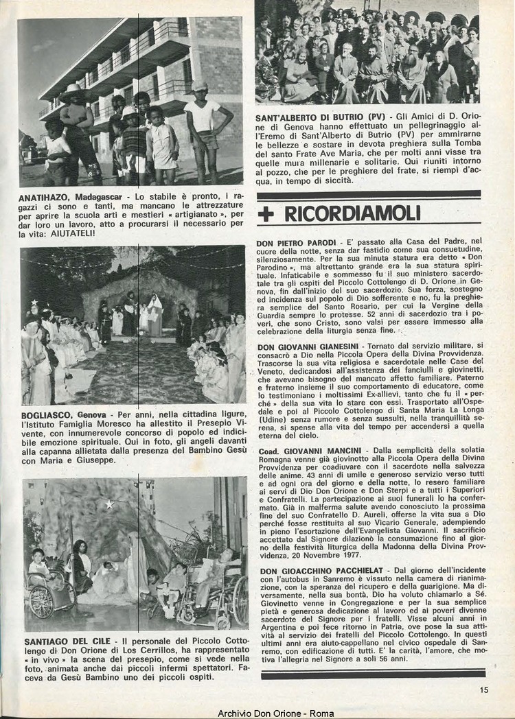 Don Orione, 73, 01, 01-01-1978, pagina 15