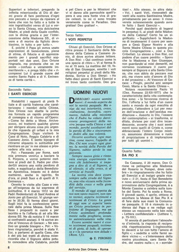 Don Orione, 73, 05, 01-03-1978, pagina 6
