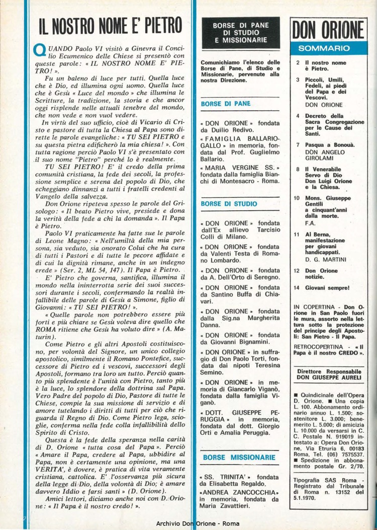 Don Orione, 73, 11, 01-06-1978, pagina 2
