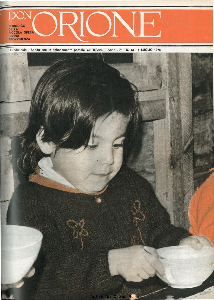 Don Orione, 73, 13, 01-07-1978, pagina 1