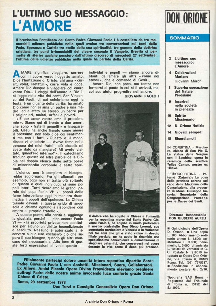 Don Orione, 73, 16, 01-10-1978, pagina 2