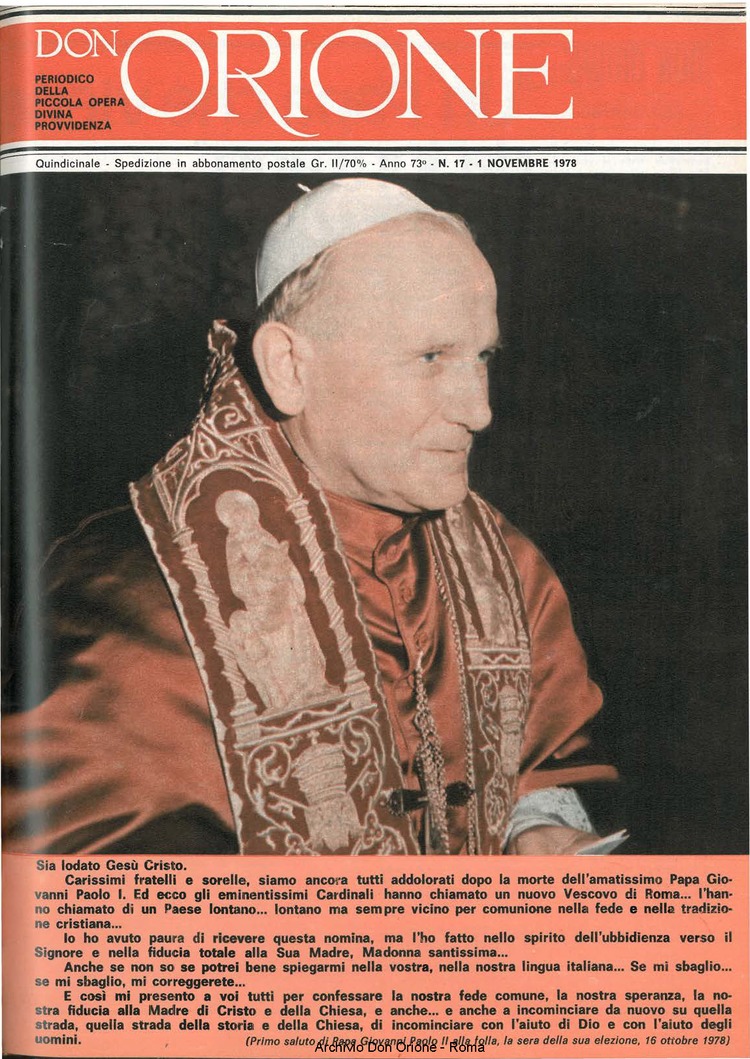 Don Orione, 73, 17, 01-11-1978, pagina 1