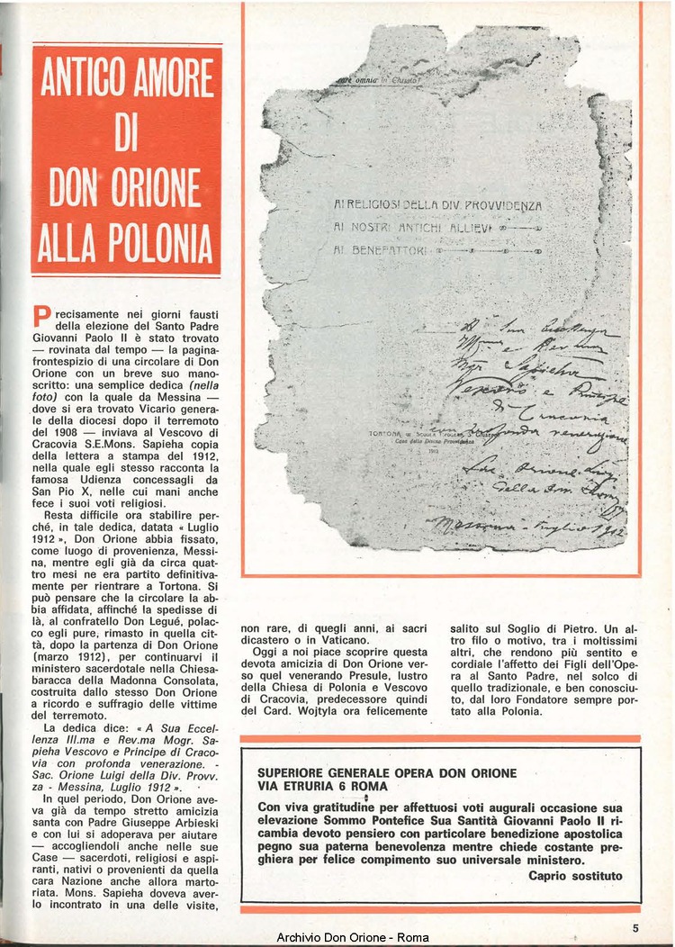 Don Orione, 73, 18, 01-12-1978, pagina 5