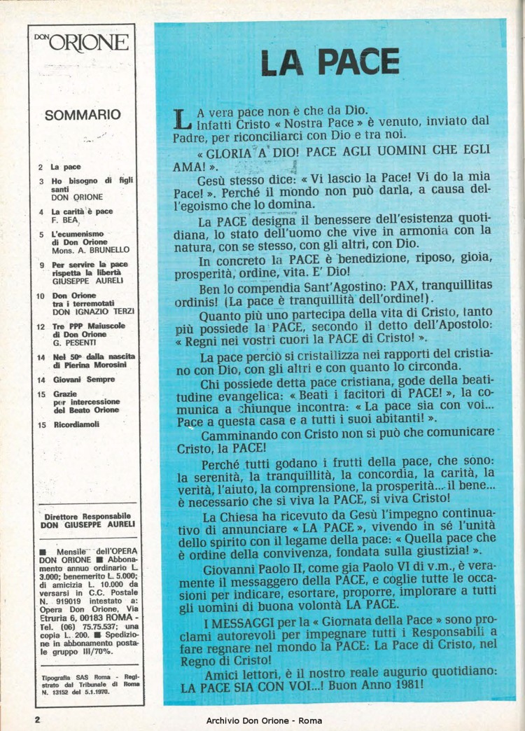 Don Orione, 76, 01, 01-01-1981, pagina 2