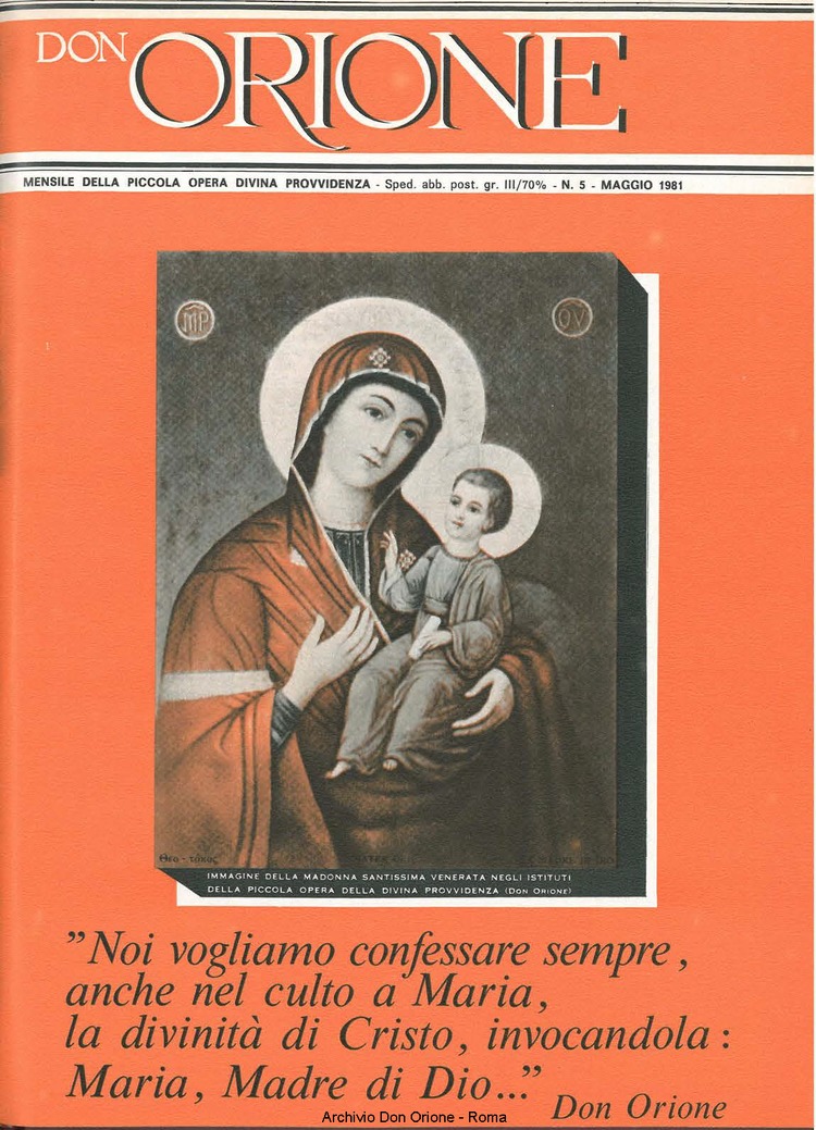 Don Orione, 76, 05, 01-05-1981, pagina 1