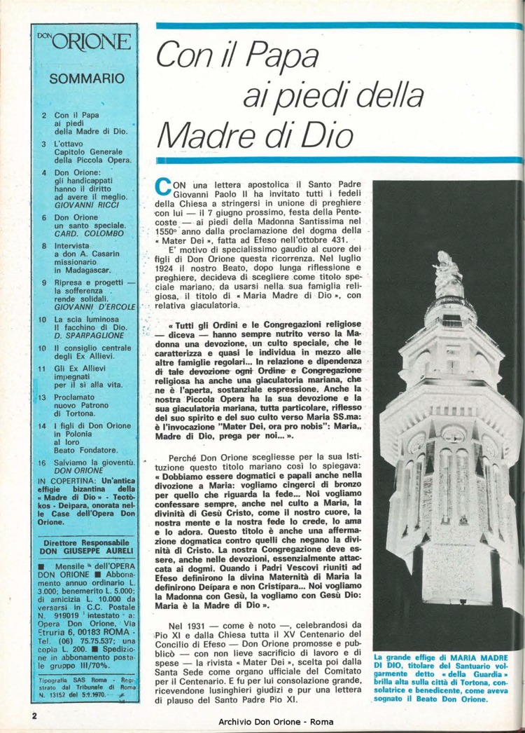 Don Orione, 76, 05, 01-05-1981, pagina 2