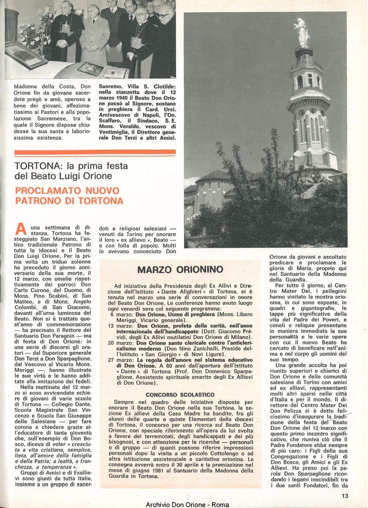Don Orione, 76, 05, 01-05-1981, pagina 13