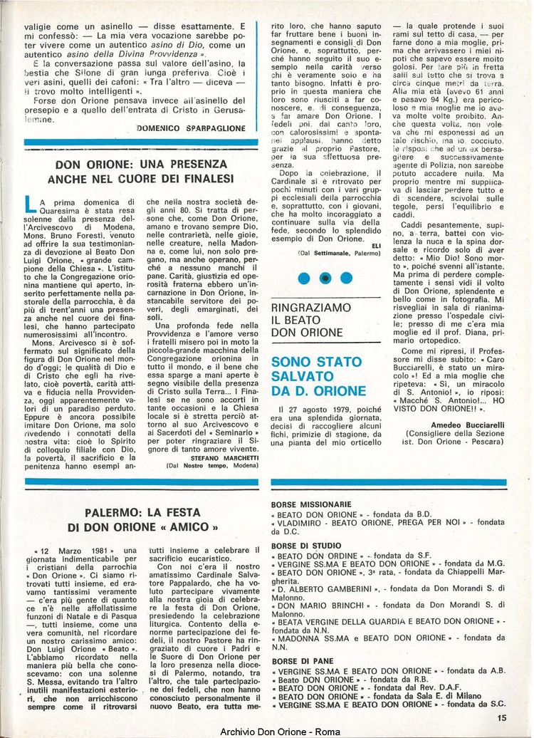 Don Orione, 76, 06, 01-06-1981, pagina 15