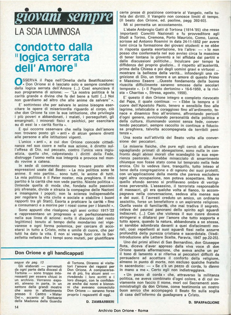 Don Orione, 76, 08, 01-10-1981, pagina 14