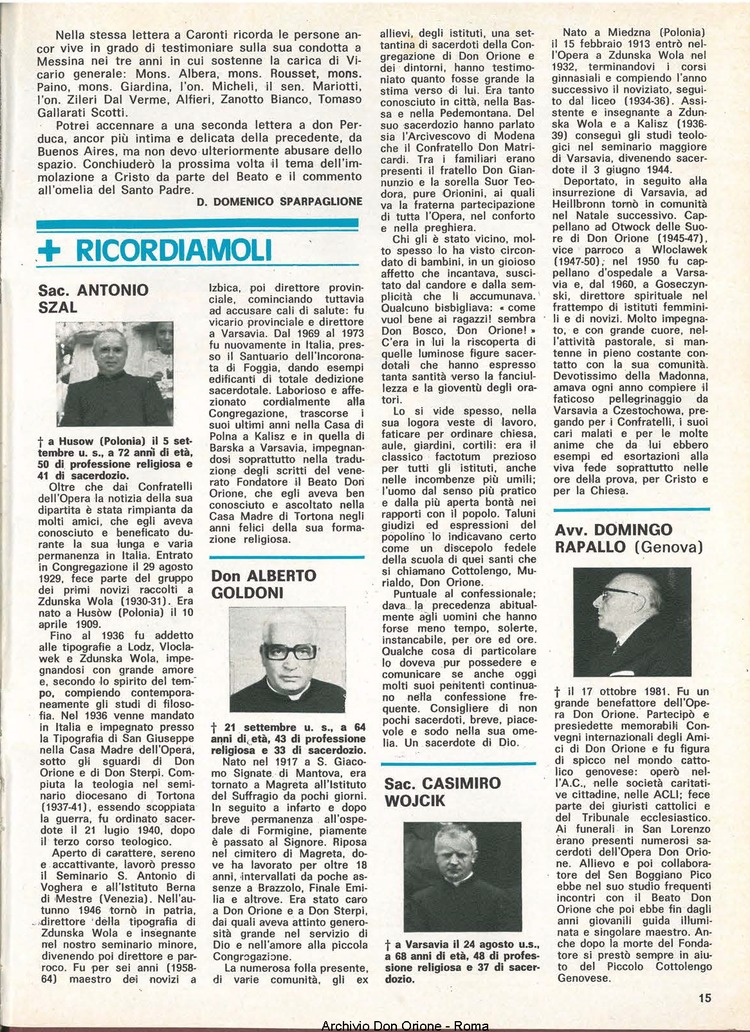 Don Orione, 76, 10, 01-12-1981, pagina 15