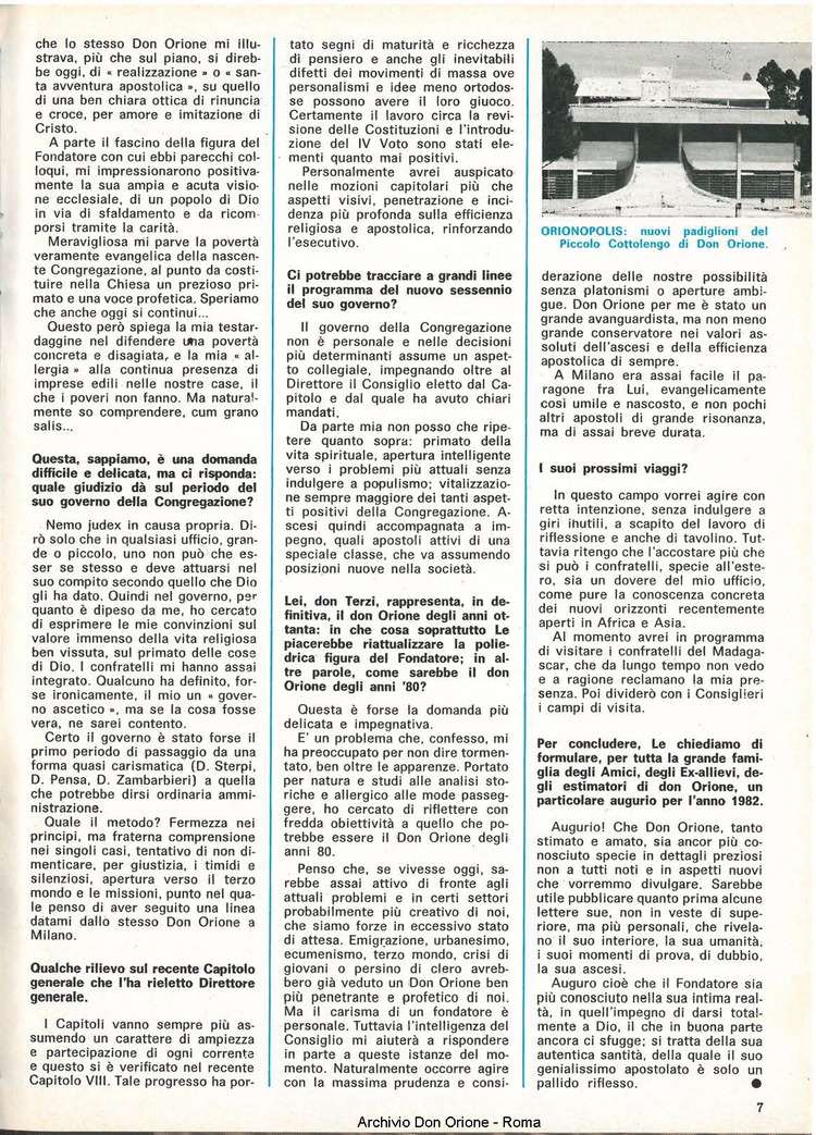 Don Orione, 77, 01, 01-01-1982, pagina 7