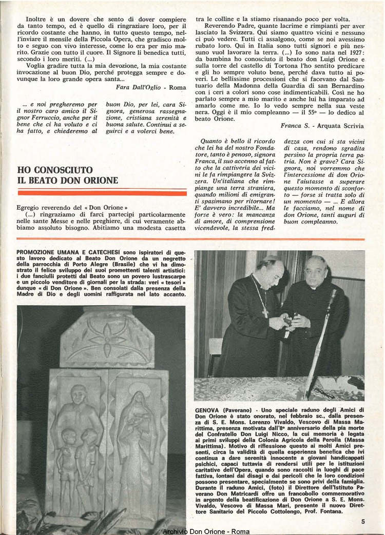 Don Orione, 77, 05, 01-05-1982, pagina 5